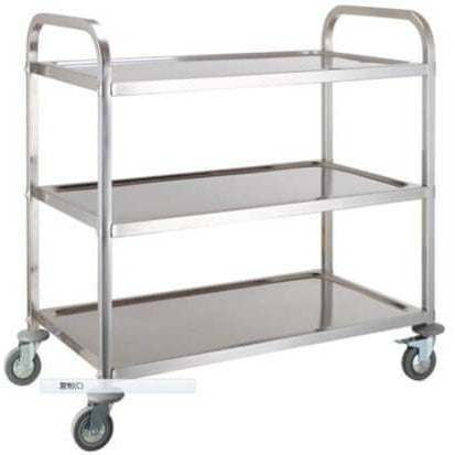 GATTO 3-Tier Tea Trolley - S/Steel
